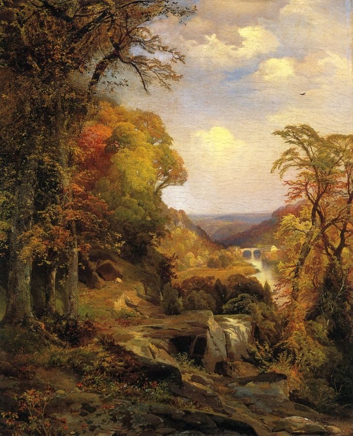 Thomas Moran On the Wissahickon near Chestnut Hill